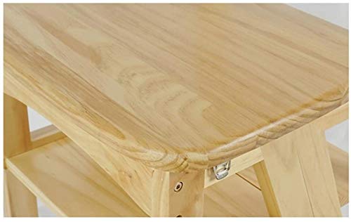 Escalera plegable moderna de heces, de madera maciza muebles multifunción taburete de paso for los zapatos de banco, multi-función de escalera Silla taburete de paso (Color: D), Color: B ( Color : C )