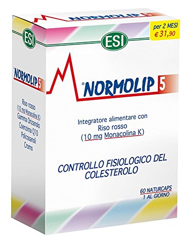 ESI Normolip 5- 60 Naturcaps x 3 paquetes - 6 Meses Por Tratamiento