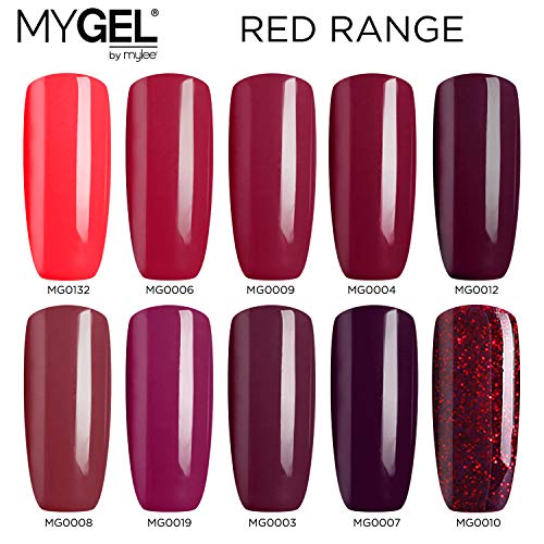 Esmalte de gel para uñas MyGel, de MYLEE (10ml) MG0012 - Diva UV/LED Nail Art Manicure Pedicure para uso profesional en el salón y en el hogar - Larga duración y fácil de aplicar