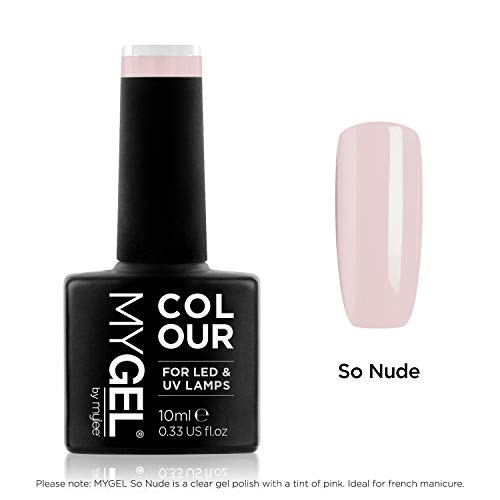 Esmalte de gel para uñas MyGel, de MYLEE (10ml) MG0047 - So Nude UV/LED Nail Art Manicure Pedicure para uso profesional en el salón y en el hogar - Larga duración y fácil de aplicar