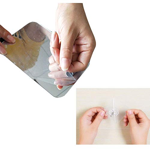 Espejo de afeitado sin niebla grande(11 x 7.48 pulgadas), incluye 1 gancho adhesivo,espejo de ducha antiniebla,espejo de ducha de maquillaje,espejo de ducha sin marco,espejo para colgar en la pared