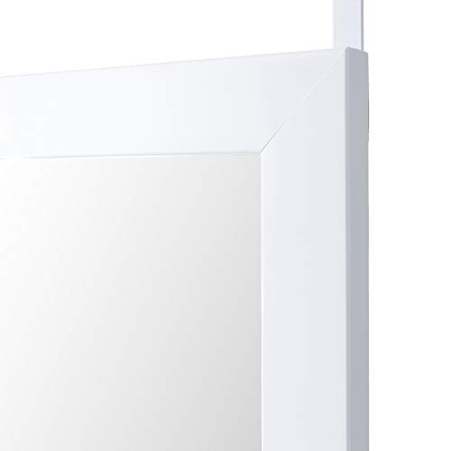 Espejo de Puerta Blanco Moderno de plástico de 35 x 125 cm - LOLAhome