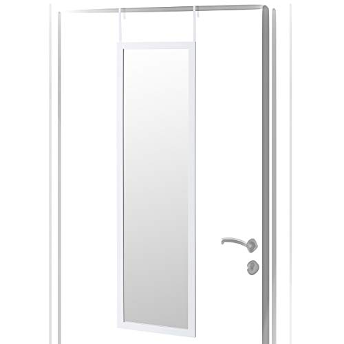 Espejo de Puerta Blanco Moderno de plástico de 35 x 125 cm - LOLAhome