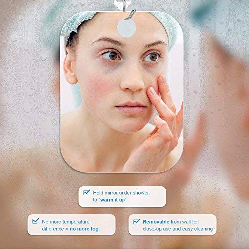 Espejo Grande de Maquillaje espejo baño antivaho Espejo de ducha afeitado Espejos para afeitado Espejos para baño espejo adhesivo