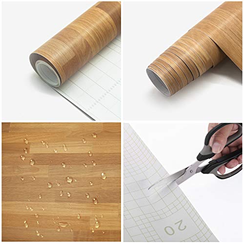 Espesar Papel Adhesivo para Muebles Madera Papel Vinilo Decoracion Papel Pintado Cocina Autoadhesivo Type A 61X500cm