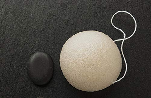 Esponja Konjac Facial 100% Naturales - Exfoliante suave para la piel - Vegano - Saisona : Cosméticos naturales franceses