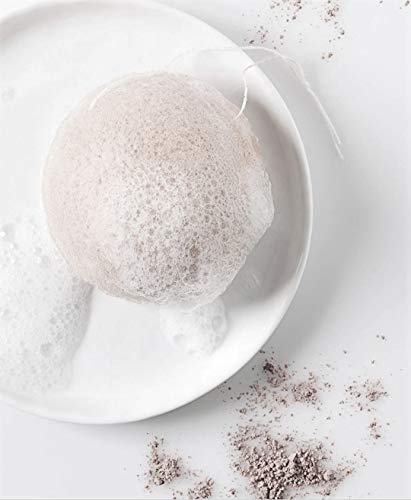 Esponja Konjac Facial 100% Naturales - Exfoliante suave para la piel - Vegano - Saisona : Cosméticos naturales franceses
