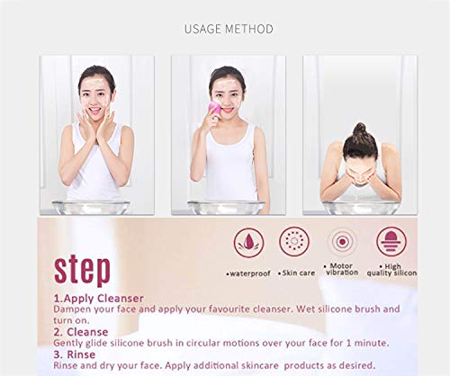 Esponja limpiadora y masajeadora facial de silicona con sistema de limpieza antienvejecimiento para todo tipo de piel