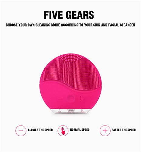 Esponja limpiadora y masajeadora facial de silicona con sistema de limpieza antienvejecimiento para todo tipo de piel