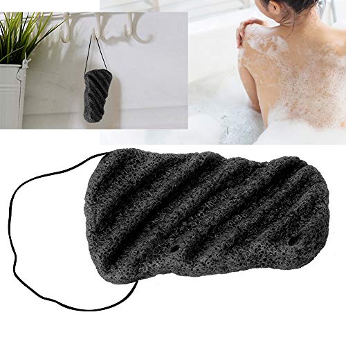 Esponjas de lavado de Konjac de cuerpo de aleteo de cara de onda larga 100% natural para el cuidado facial del cuerpo(03# lavanda púrpura)