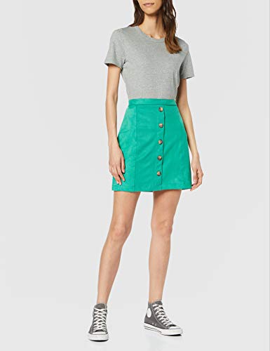 Esprit 039ee1d001 Falda, Verde (Dark Green 300), Small para Mujer