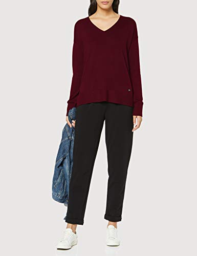 Esprit 089ee1i001 suéter, Rojo (Bordeaux Red 600), X-Small para Mujer