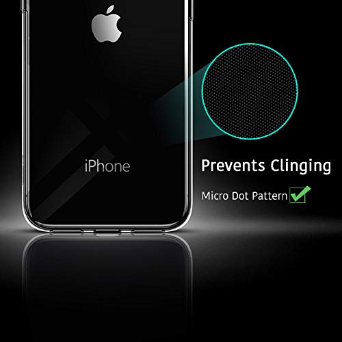ESR Funda iPhone XS/X, Funda Transparente TPU Gel [Ultra Fina][Protección a Bordes y Cámara] para Apple iPhone X/XS de 5.8"-Transparente