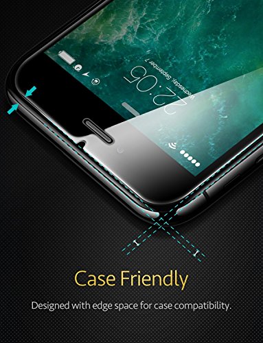 ESR Protector Pantalla para iPhone 7 Plus/8 Plus [2 Piezas][Fácil de Instalar] Cristal Templado 9H Dureza [3D Touch Compatible], Anti-Huella para Apple iPhone 8 Plus/7 Plus/6s Plus/6 Plus