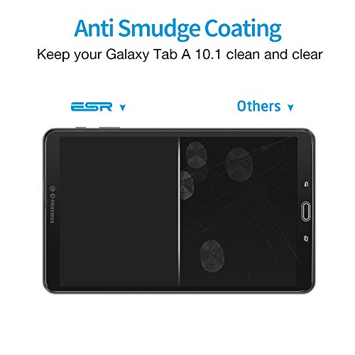 ESR Protector Pantalla para Tablet Samsung Tab A 10.1" 2016 Cristal Templado [9H Dureza] [Alta Claridad] para Samsung Galaxy Tab A 10.1" T580N/ T585N