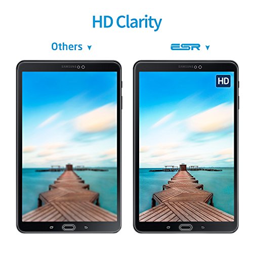 ESR Protector Pantalla para Tablet Samsung Tab A 10.1" 2016 Cristal Templado [9H Dureza] [Alta Claridad] para Samsung Galaxy Tab A 10.1" T580N/ T585N