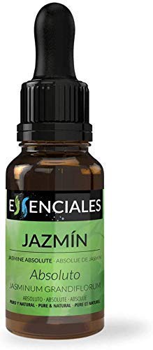 Essenciales - Aceite Esencial Absoluto de Jazmín, 100% Natural, 5 ml | Aceite Esencial Absoluto Jasminum Grandiflorum