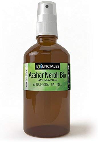Essenciales - Hidrolato de Agua Floral de Azahar Neroli BIO, 100% Pura y Natural con CERTIFICADO ECOLÓGICO, 200 ml | Hidrolato Citrus Aurantium