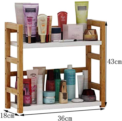 Estante de baño SAP Dresser Nanzhu cosmética Caja de Almacenamiento de la Piel de Madera del lápiz Labial Dresser Sólido Cuidado de Escritorio del Estante del Estante de Belleza Acabado Moda