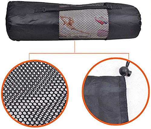 Esterilla Yoga Alfombrilla de Yoga fitness10MM Grueso 183*61cm Esterilla de Fitness Ecológica Colchoneta de Yoga Fitness Gimnasio Cámping Antideslizant con bolsillo cómoda (Rosa, Grues10MM)