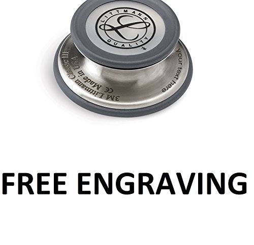 Estetoscopio Littmann Classic III Personalizado con Grabado + Porta Credenciales (Black Edition)