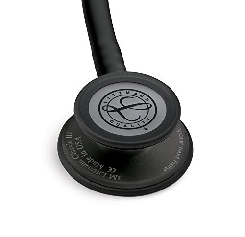 Estetoscopio Littmann Classic III Personalizado con Grabado + Porta Credenciales (Black Edition)