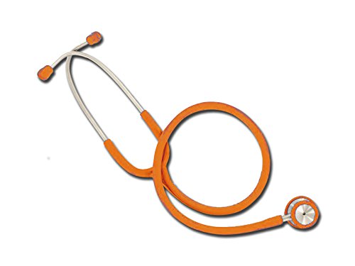 Estetoscopio Wan de doble cabeza, naranja, ligero y cromado para enfermera, estetoscopio