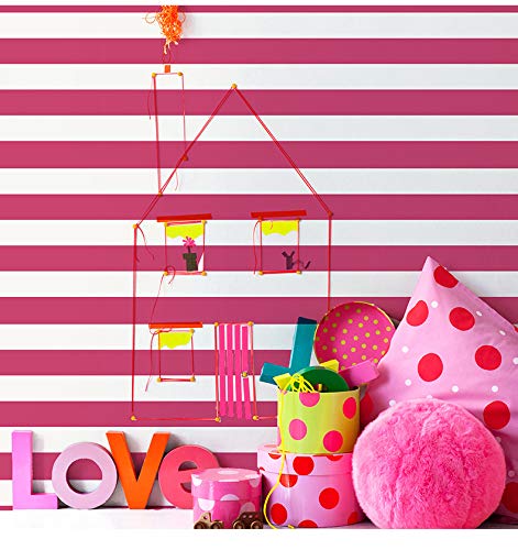 Estilo nórdico Moderno Simple Mediterráneo Azul Rojo Blanco Papel pintado de rayas verticales Sala de estar Dormitorio Papel pintado de la habitación de los niños B