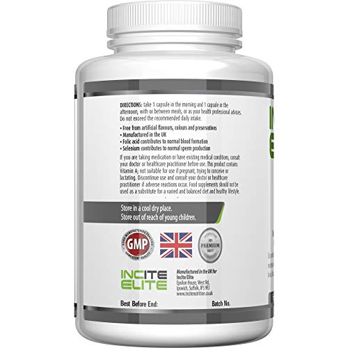 Estimulador de testosterona para los hombres - Aumenta Nivel de prueba - 100% garantía de devolución – Cápsulas potentes fabricadas en el Reino Unido - Alimente un crecimiento muscular extremo, aumente su fuerza y rendimiento con ingredientes naturales de