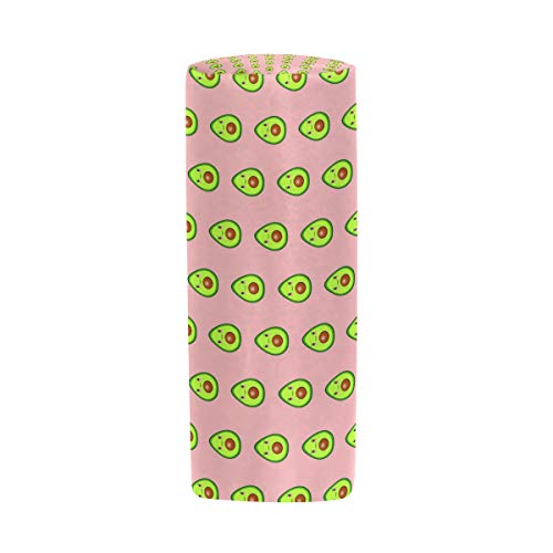 Estuche de lápices Cilindro Formadores Encantadores Bolso de papelería con bolígrafo de aguacate lindo con cremallera