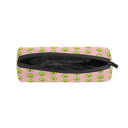 Estuche de lápices Cilindro Formadores Encantadores Bolso de papelería con bolígrafo de aguacate lindo con cremallera