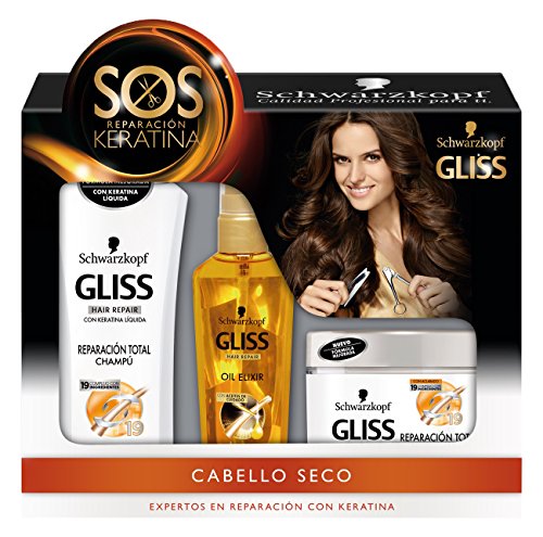 Estuche Gliss Reparacion Total: champú, tratamiento y mascarilla