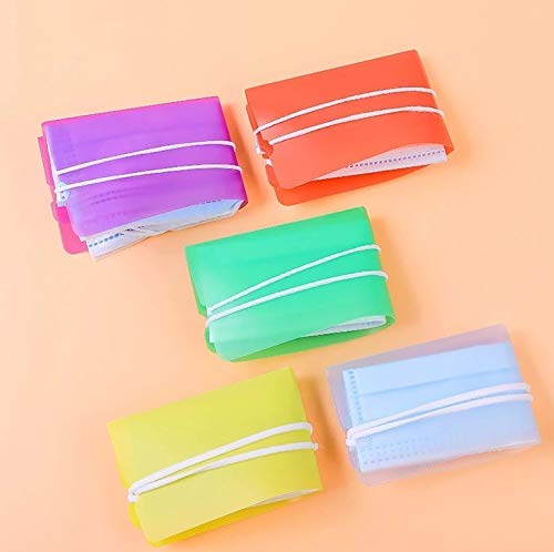 Estuche portátil Guarda mascarilla. Bolsa/Caja de Almacenamiento de mascarillas Antipolvo para la prevención de la contaminación. 6 piezas