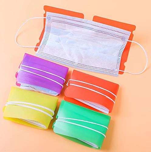 Estuche portátil Guarda mascarilla. Bolsa/Caja de Almacenamiento de mascarillas Antipolvo para la prevención de la contaminación. 6 piezas