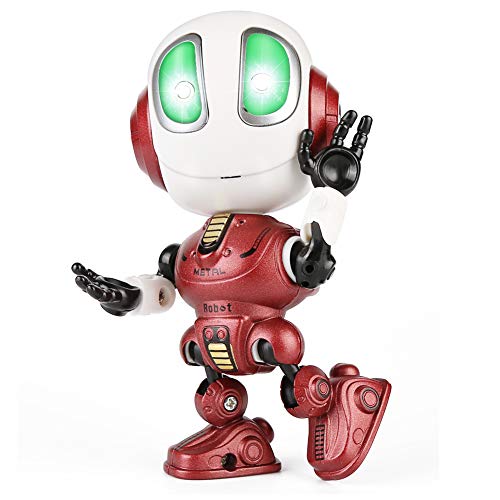 Etmury Robot de Juguete, Interactivo con Repite tu Voz, Luces parpadeantes de Colores, Sensación de la Cabeza, Regalo Genial para niños pequeños de 3-12 años