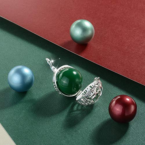 EUDORA Harmony Ball Llamador de Angeles Arbol de la Vida Cadena Colgantes Joyería para Mujer Niña Regalos Originales Carillón Música Cadena con Collar, 76,2cm