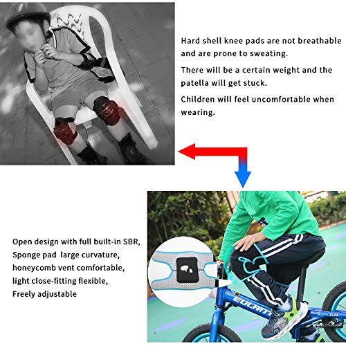 EULANT Set de Protección para Niños, Chicas Rodilleras & Muchachos Coderas, Suave Juego de Protecciones para Patines Esqui Patinaje en Línea Ciclismo Danza Scooter BMX, Rosa M Set