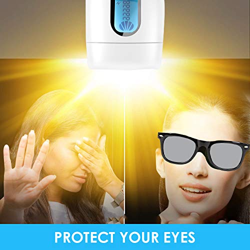 EULIQ IPL Dispositivo de instrumento de depilación láser permanente, Equipo de depilación profesional e indoloro, Blanco
