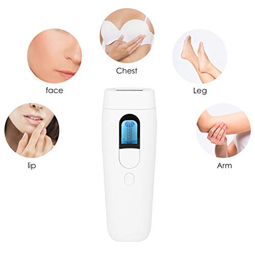 EULIQ IPL Dispositivo de instrumento de depilación láser permanente, Equipo de depilación profesional e indoloro, Blanco