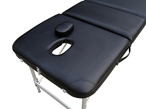 EUROPA Camilla mesa de aluminio ligera portátil para masajes estética tattoo 