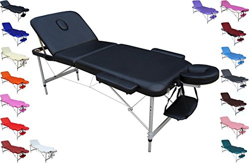 EUROPA Camilla mesa de aluminio ligera portátil para masajes estética tattoo 