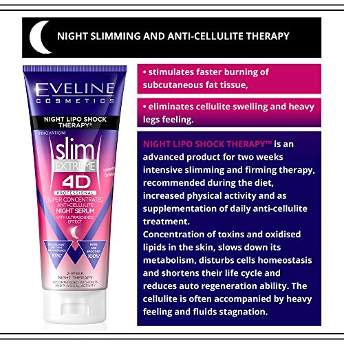 Eveline Cosmetics Slim Extreme 4D Anti-Cellulite Night Serum Superskoncentrowane nocne serum antycellulitowe 250ml