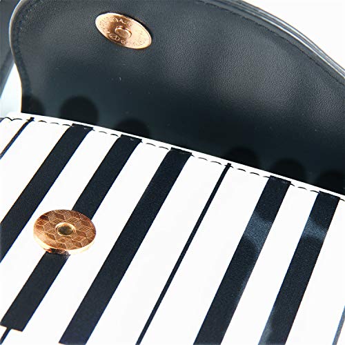 EVEOUT Las Señoras Con Estilo de Piano Patente Bolso Hombro, Bolso bandolera para mujer