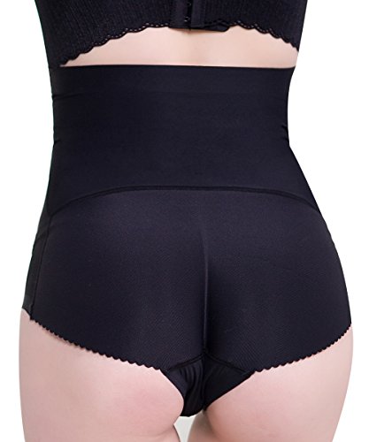 Everbellus Fajas Levanta Gluteos Braguita Moldeadora Bragas con Relleno Nalgas Push Up para Mujer Nero Medium