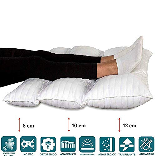 EvergreenWeb – Cojín Piernas terapéutico plegable de cama o sofá, ortopédico para la recuperación de Chirurgia, dolor de espalda y al Anca, el dolor de la pierna, Circulación, tamaños 80 x 60 pilmed