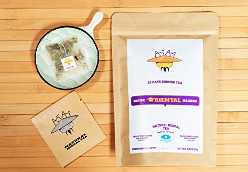 EVERWOL-ATAI/TÉ ARTISANAL/INFUSIÓN ENERGISANTE 100% NATURAL/TÉ ADELGAZANTE BOOSTER / 25 INFUSIONES DE FIBRA DEGRADABLE EN KRAFT RECICLABLE.