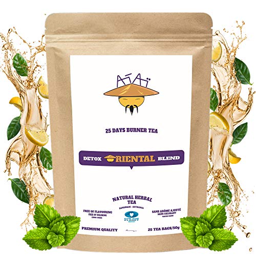 EVERWOL-ATAI/TÉ ARTISANAL/INFUSIÓN ENERGISANTE 100% NATURAL/TÉ ADELGAZANTE BOOSTER / 25 INFUSIONES DE FIBRA DEGRADABLE EN KRAFT RECICLABLE.