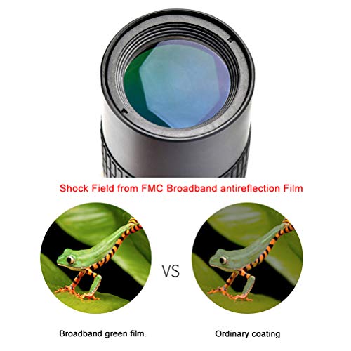 Eviktory Professional Telescopio monocular 4K 10-300x40 mm Super teleobjetivo zoom monocular, teléfono móvil portátil, monocular HD con trípode y clip para observación de aves, camping, senderismo