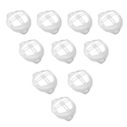 EXCEART Soporte de Máscara Máscara Soporte Interno Máscara de Tela Casera Soporte Interno Maquillaje Conveniente Máscara Protectora Marco para Lápices Labiales Respiración Cómoda 10Pcs