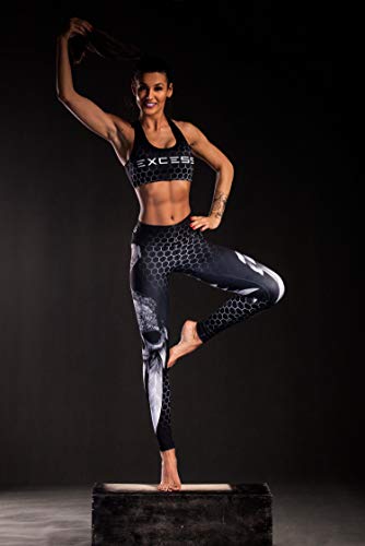 Excess Leggins Mujer Fitness Yoga Mallas Deportivo Pilates Running Gimnasio Maillot de Ciclismo Mochila Portatil de Regalos 3D Italiano push up de Fiesta Mujer Sexy Alas Gris L